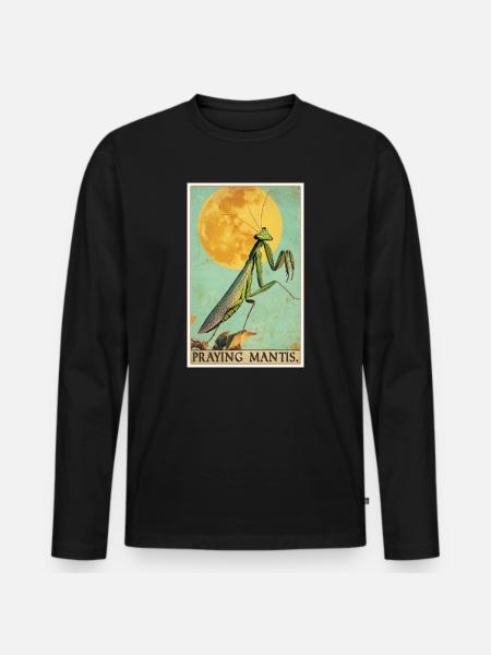 Praying mantises Praying mantis - Men's Premium Organic Long Sleeve Shirt - black