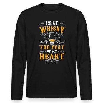Whiskey Liebhaber Whisky Trinker Geschenk - Männer Premium Bio Langarmshirt - Schwarz - Vorne - Nico (187cm)