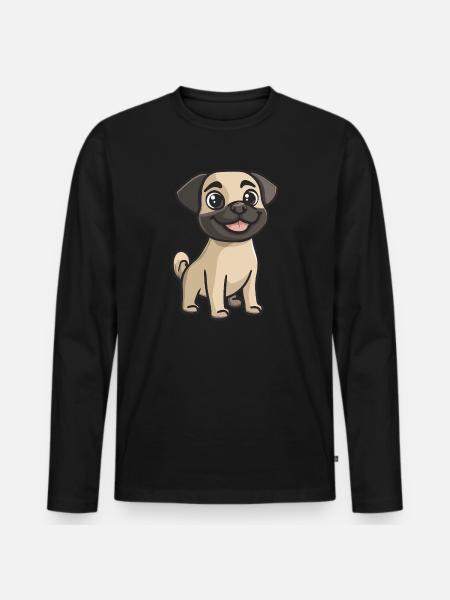 Kangal Dog Cute - Men's Premium Organic Long Sleeve Shirt - black