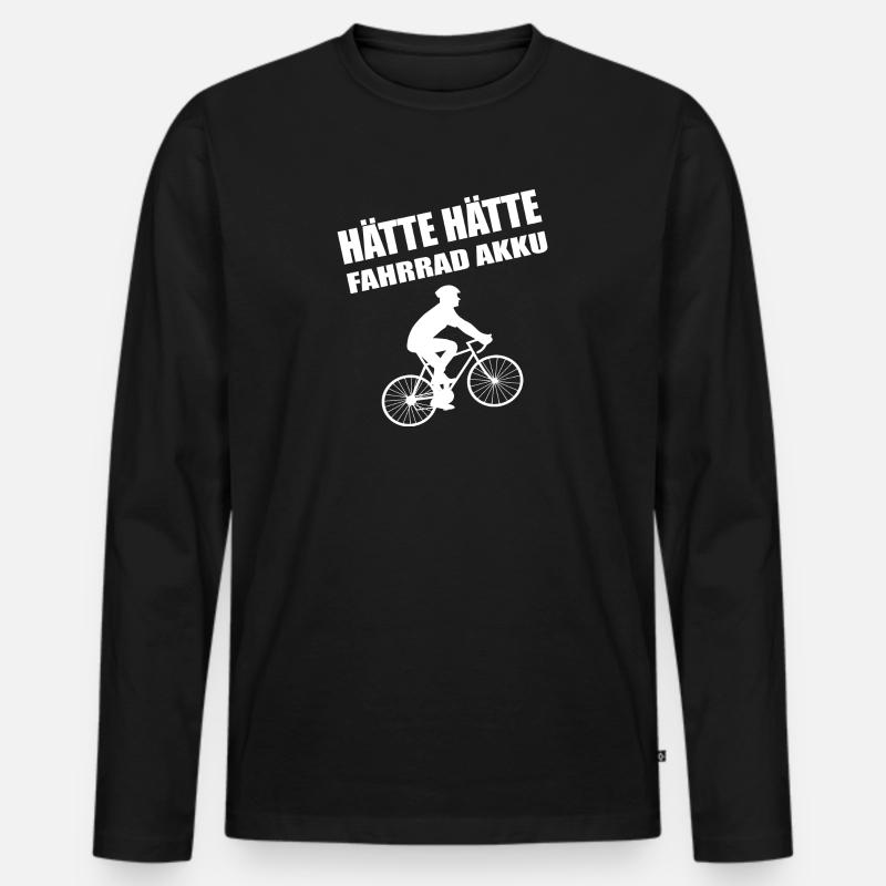 Hätte Hätte - Männer Premium Bio Langarmshirt - Schwarz