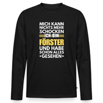 Ranger inébranlable - T-shirt manches longues Premium bio Homme - noir - Devant - Nico (187cm)