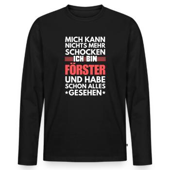 Ranger inébranlable - T-shirt manches longues Premium bio Homme - noir - Devant - Nico (187cm)