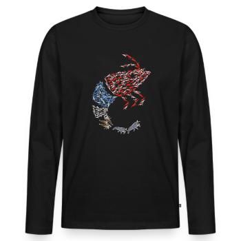 Conception de banc de crabe pour les fiers amateurs de crabe - T-shirt manches longues Premium bio Homme - noir - Devant - Nico (187cm)