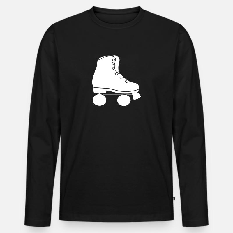 Walze - Männer Premium Bio Langarmshirt - Schwarz