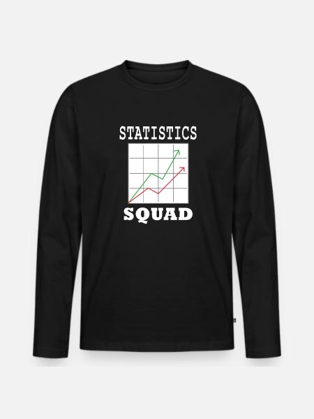 Statistics Analyst Data Manager Statistician - Men's Premium Organic Long Sleeve Shirt - black