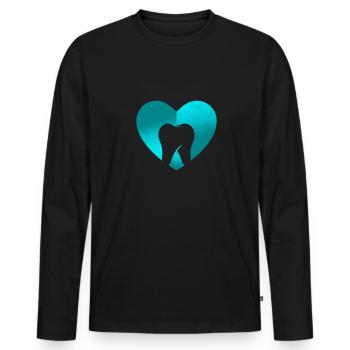 Dentist Dental Hygienist Dental Assistant Hygiene - Männer Premium Bio Langarmshirt - Schwarz - Vorne - Nico (187cm)