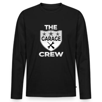 Garage - T-shirt manches longues Premium bio Homme - noir - Devant - Nico (187cm)