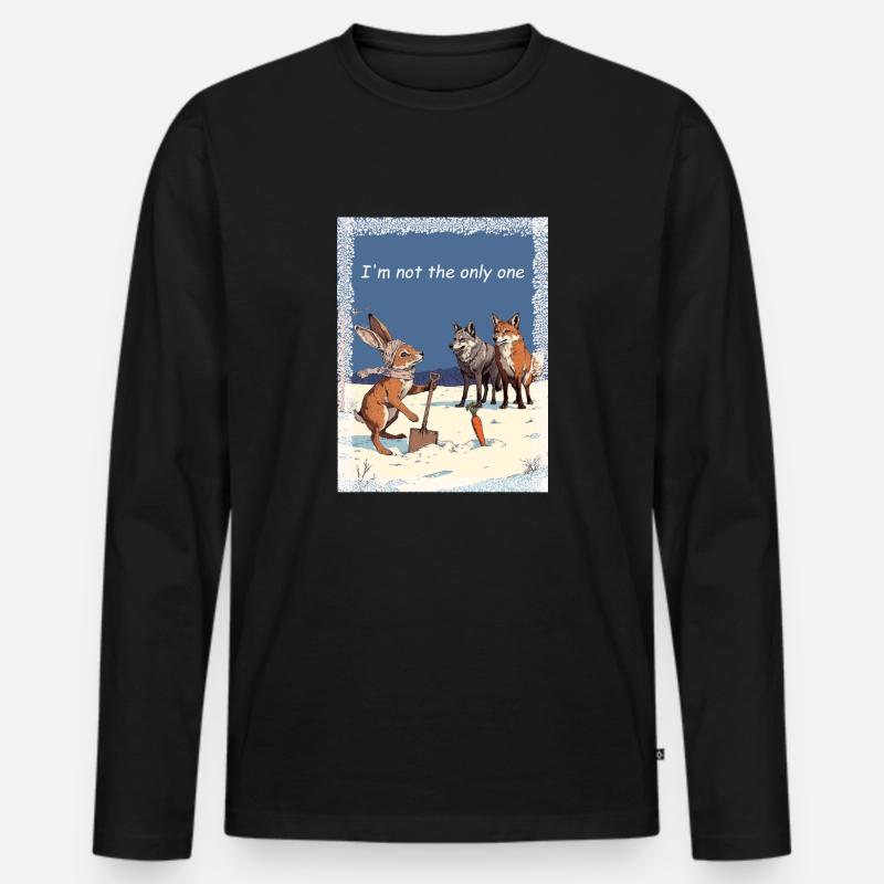 Prüfung des Schicksals - Männer Premium Bio Langarmshirt - Schwarz