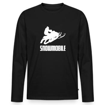 Snowmobile snowmobile snowmobile - Men's Premium Organic Long Sleeve Shirt - black - Front - Nico (187cm)