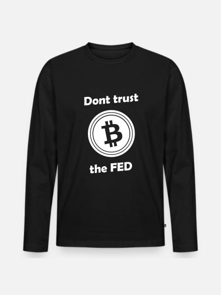 Trust Bitcoin - Men's Premium Organic Long Sleeve Shirt - black