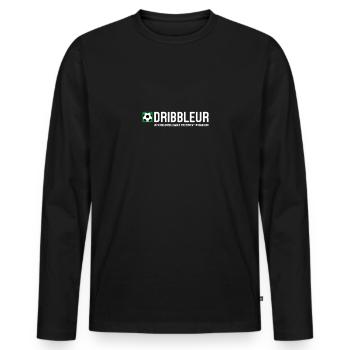 Dribbler - For the kings of dribbling in football - Men's Premium Organic Long Sleeve Shirt - black - Front - Nico (187cm)