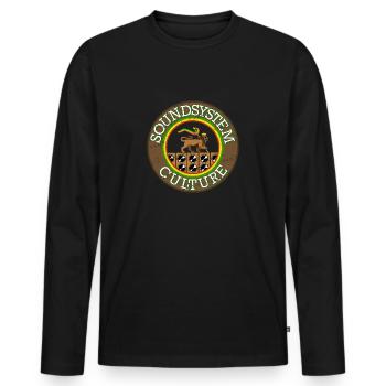 Reggae Reggae Soundsystem - T-shirt manches longues Premium bio Homme - noir - Devant - Nico (187cm)