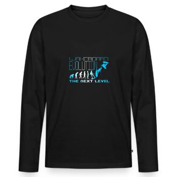 Wakeboard Evolution Next Level Woman, Wakeskate - Men's Premium Organic Long Sleeve Shirt - black - Front - Nico (187cm)