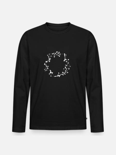 ConnectX - Men's Premium Organic Long Sleeve Shirt - black