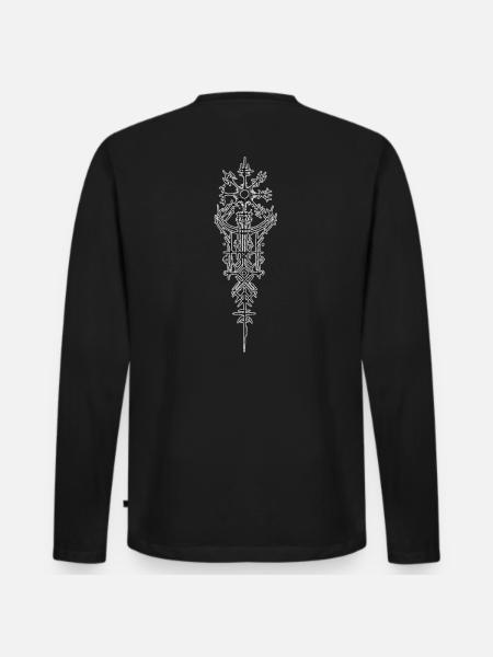 Viking Tribal - Men's Premium Organic Long Sleeve Shirt - black
