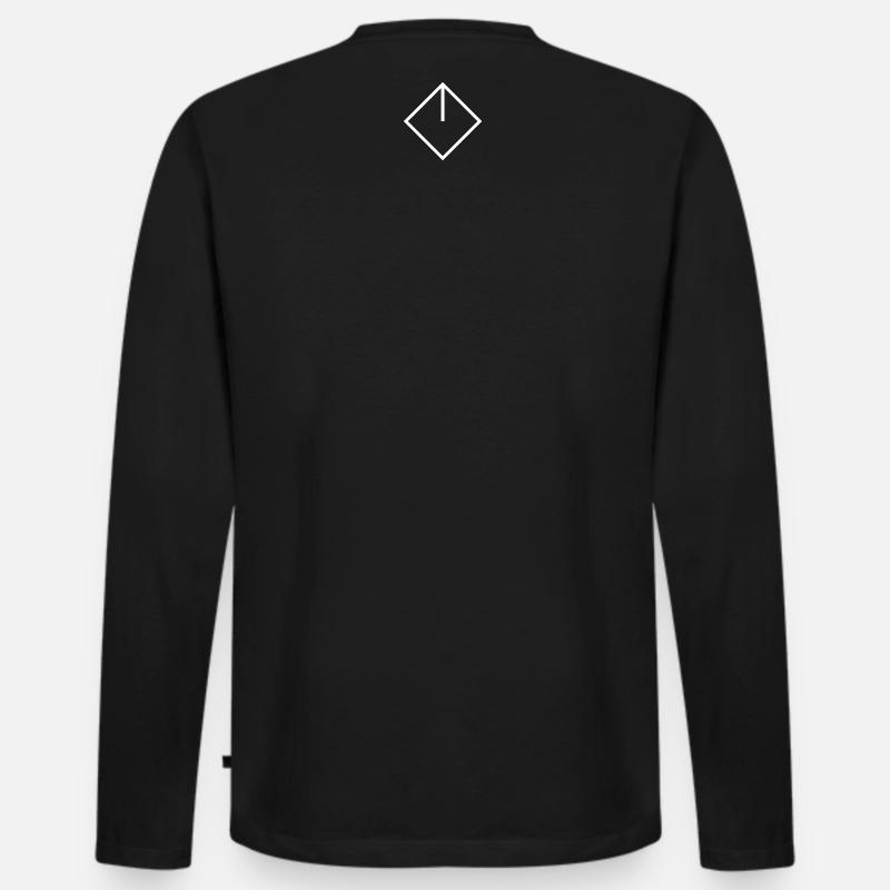 cor white - Männer Premium Bio Langarmshirt - Schwarz