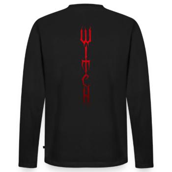 Sorcière sorcière - T-shirt manches longues Premium bio Homme - noir - Dos - Nico (187cm)