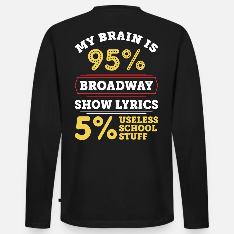 Theater - Männer Premium Bio Langarmshirt - Schwarz