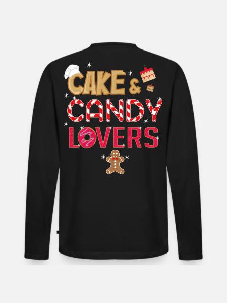 Cake & Candy Lovers T-Shirt - Men's Premium Organic Long Sleeve Shirt - black
