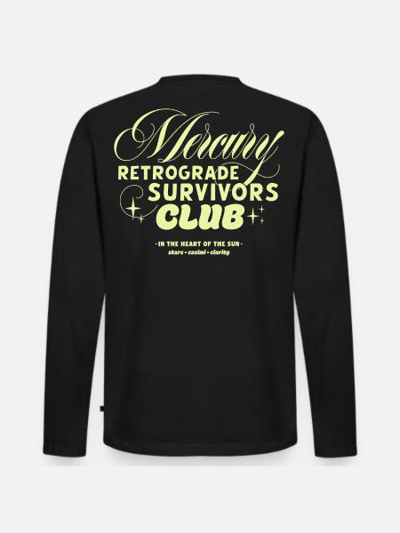 Mercury Retrograde Survivors Club - Men's Premium Organic Long Sleeve Shirt - black