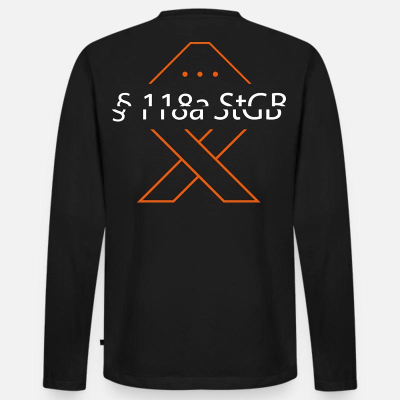  §118a StGB Routerfishers - Männer Premium Bio Langarmshirt - Schwarz