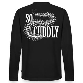 Conception Scolopender - T-shirt manches longues Premium bio Homme - noir - Dos - Nico (187cm)