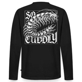 Conception Scolopender - T-shirt manches longues Premium bio Homme - noir - Dos - Nico (187cm)