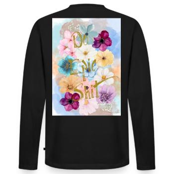 Do Epic Shit - Männer Premium Bio Langarmshirt - Schwarz - Hinten - Nico (187cm)