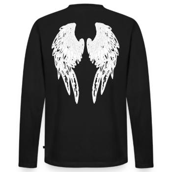 2reborn Angelwings Ange Aile Ange Devil wh II - T-shirt manches longues Premium bio Homme - noir - Dos - Nico (187cm)