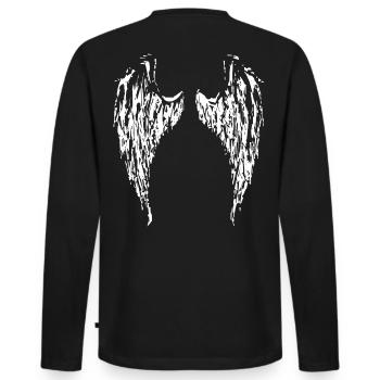 Angel Angel Wing Wings Angelwings 2reborn - T-shirt manches longues Premium bio Homme - noir - Dos - Nico (187cm)