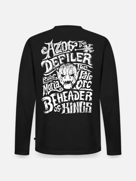 Der Hobbit Azog Der Schänder Und Seine Titel - Männer Premium Bio Langarmshirt - Schwarz