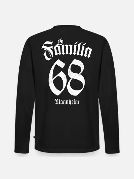 La Familia Mannheim 68 - Männer Premium Bio Langarmshirt - Schwarz