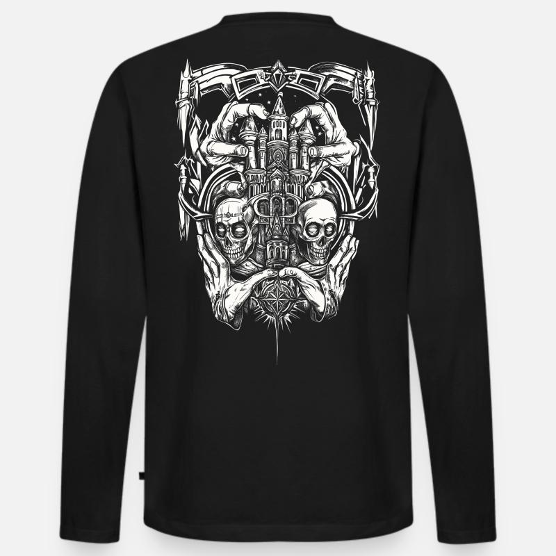 streetpunk tattoo design - Männer Premium Bio Langarmshirt - Schwarz