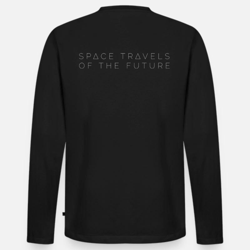 Raumfahrten der Zukunft | Aurora KI - Männer Premium Bio Langarmshirt - Schwarz