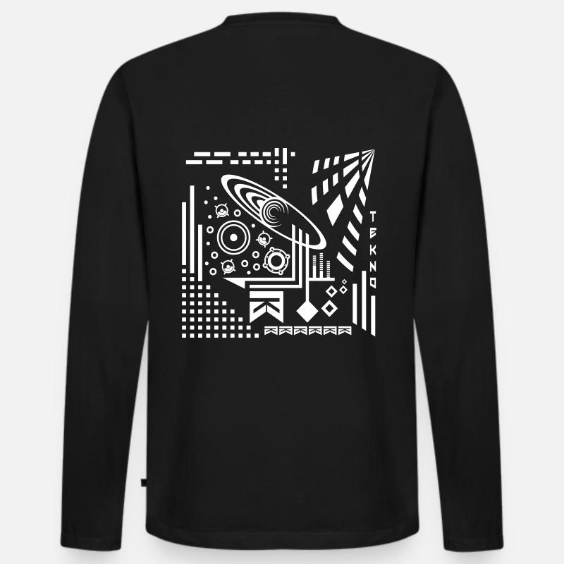 Tekno 23 - Männer Premium Bio Langarmshirt - Schwarz