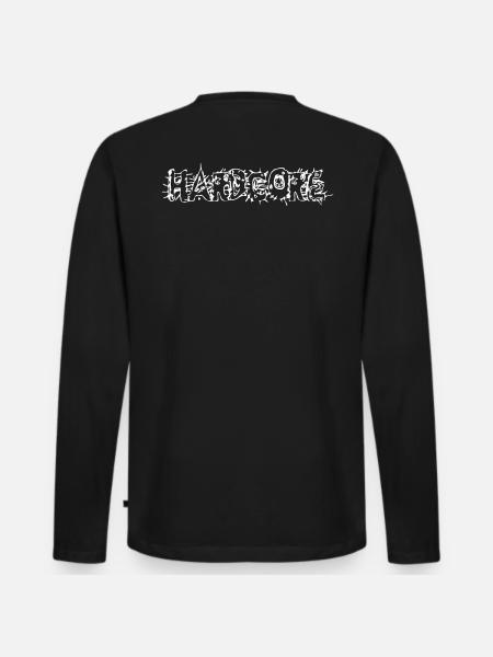 Hardcore - Männer Premium Bio Langarmshirt - Schwarz