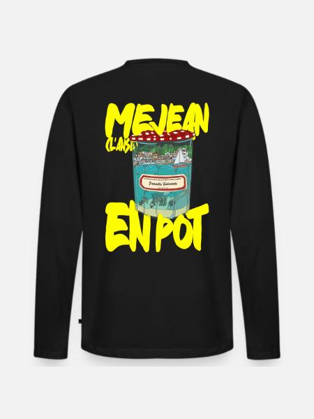 Anse Méjean in a pot - Men's Premium Organic Long Sleeve Shirt - black