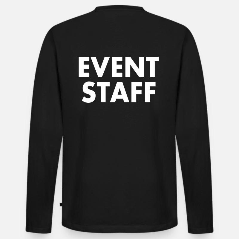 Event staff - Männer Premium Bio Langarmshirt - Schwarz