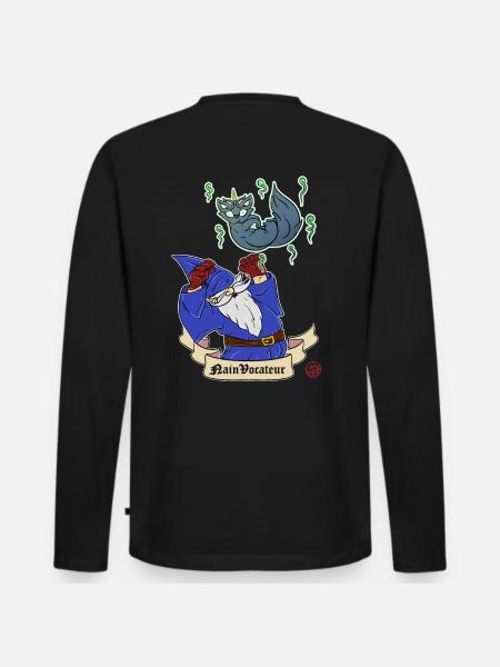Summoning Dwarf - Dwarfvocateur - Men's Premium Organic Long Sleeve Shirt - black