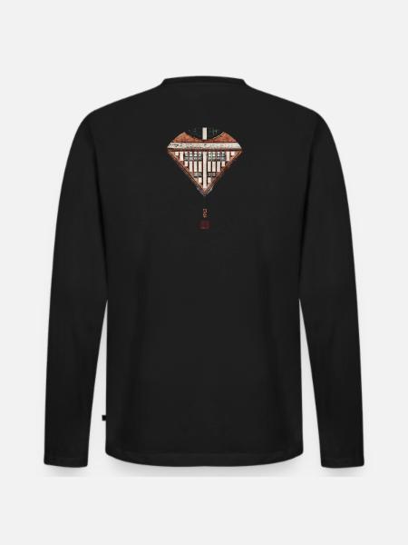 Germany_Hanover_Architecture_Ink Tower - Men's Premium Organic Long Sleeve Shirt - black