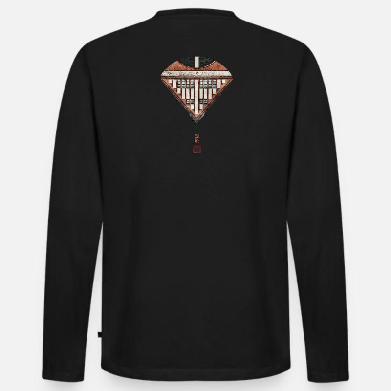 Germany_Hannover_Architektur_Tintenturm - Männer Premium Bio Langarmshirt - Schwarz