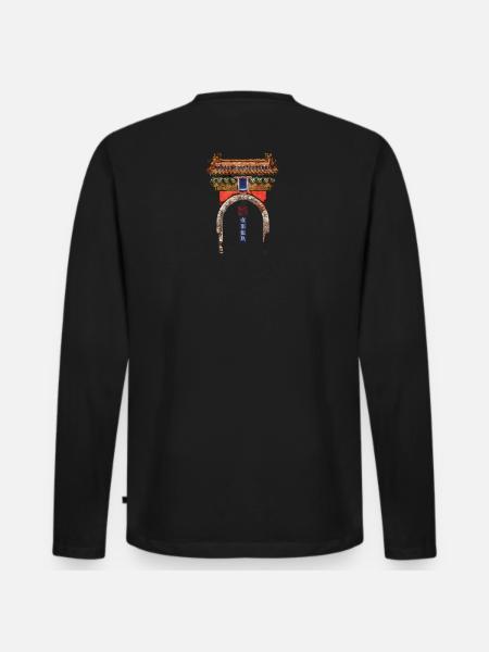 Chinesisch_Architektur_Beihai_Xitianfanjing - Men's Premium Organic Long Sleeve Shirt - black