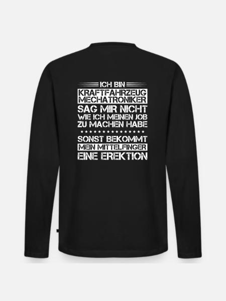KFZ-Mechatroniker/Kraftfahrzeugmechatroniker/Autos - Männer Premium Bio Langarmshirt - Schwarz
