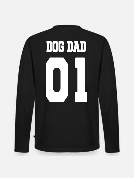 Dog DAD - Men's Premium Organic Long Sleeve Shirt - black