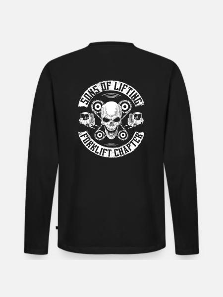 Staplerfahrer/Gabelstapler/Stapler/Lager/Geschenk - Männer Premium Bio Langarmshirt - Schwarz