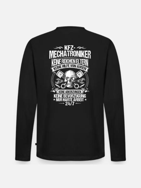 KFZ-Mechatroniker/KFZ-Mechatronik/Geschenk - Männer Premium Bio Langarmshirt - Schwarz