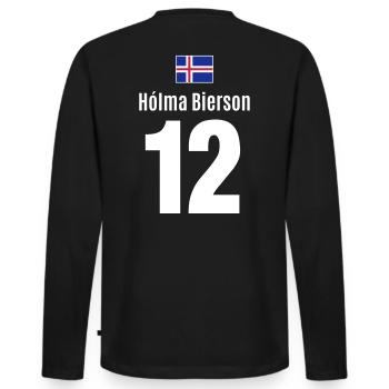 Beer drinking drinking party drunken Malle Island - Men's Premium Organic Long Sleeve Shirt - black - Back - Nico (187cm)