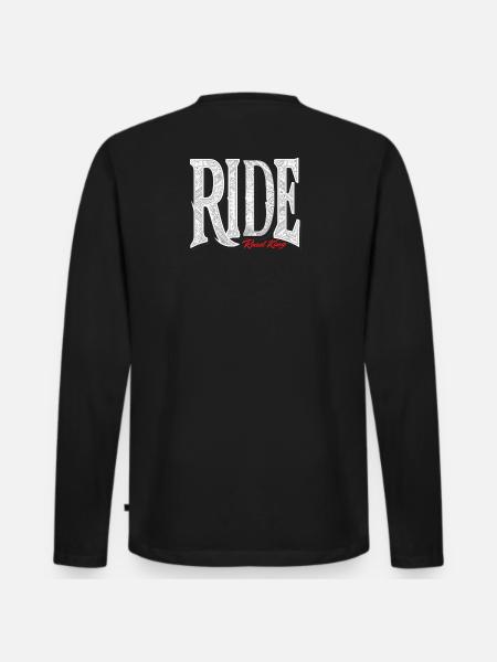 Ride Road King - Männer Premium Bio Langarmshirt - Schwarz