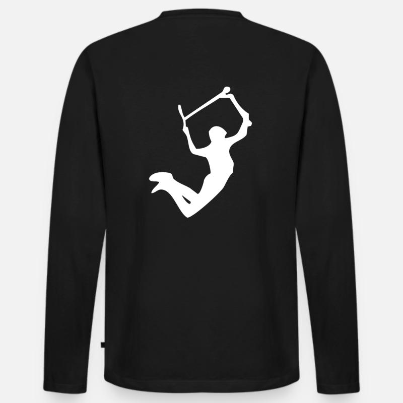 Super grab 2 - Männer Premium Bio Langarmshirt - Schwarz