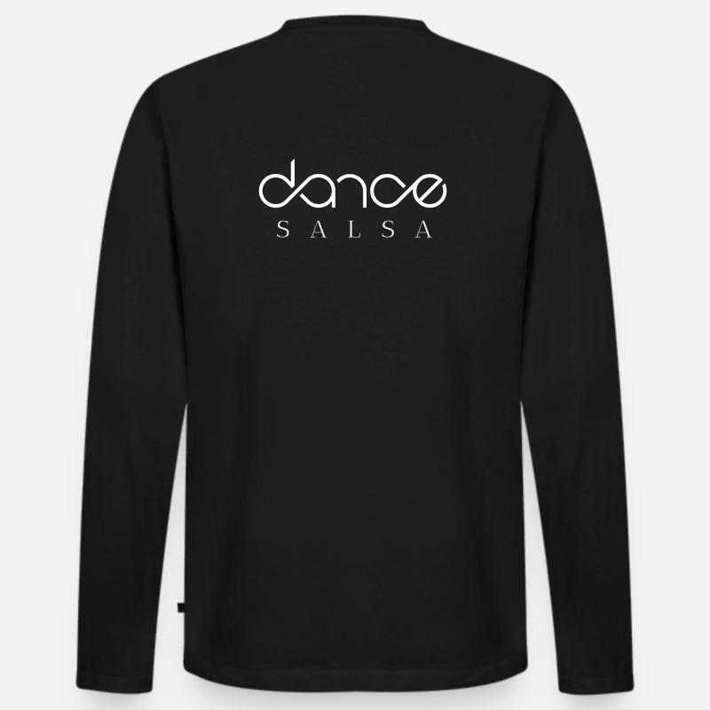 Dance Salsa - Männer Premium Bio Langarmshirt - Schwarz